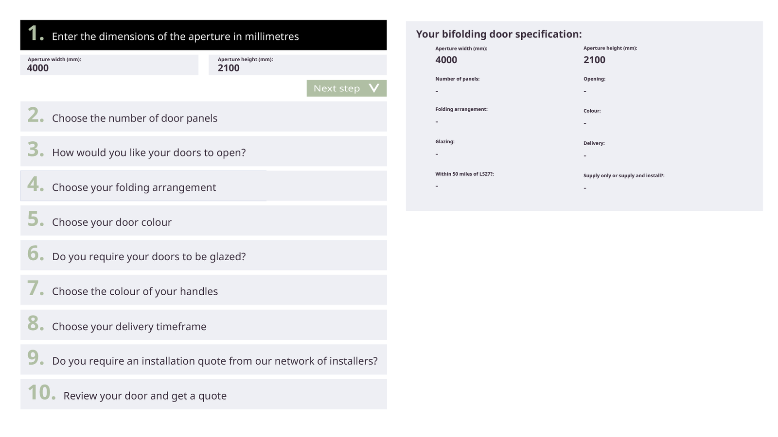 pricing bifolding doors